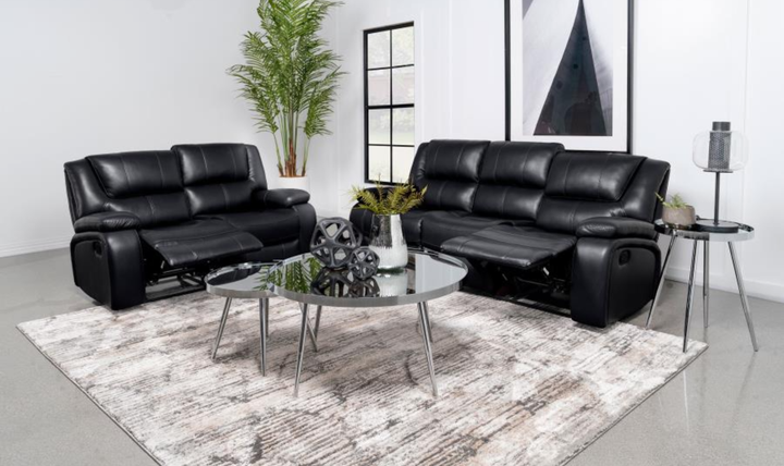Modern Heritage Camila Leather 3-piece Motion Living Room Set - Jennifer Furniture