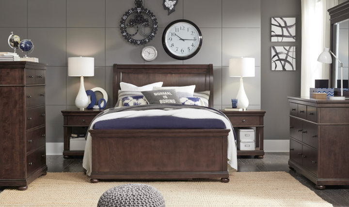 Canterbury Complete Sleigh Bed, Full