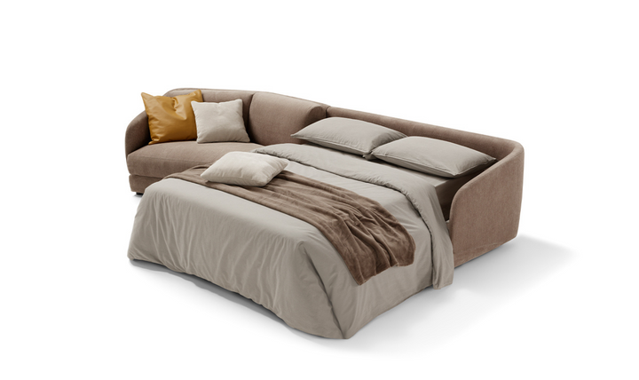 Canto Curve Sleeper Sectional Sofa Chaise