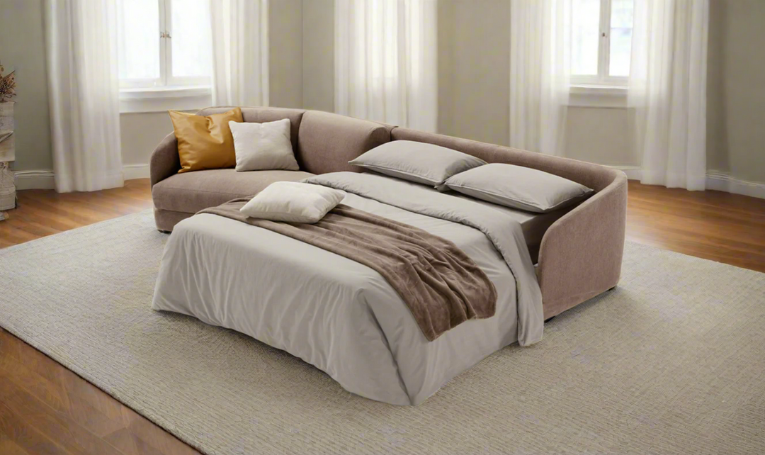 Canto Curve Sleeper Sectional Sofa Chaise