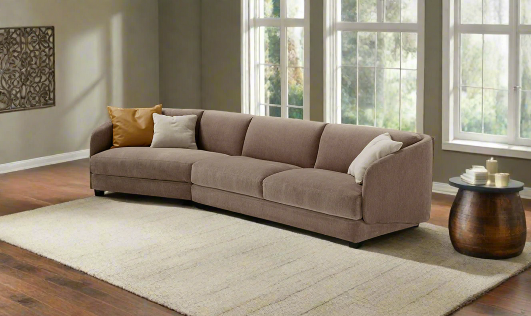 Canto Curve Sleeper Sectional Sofa Chaise