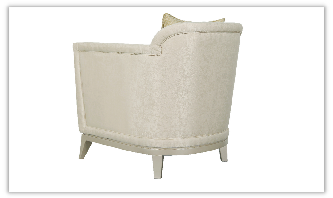Caradome Fabric Upholstered Living Room Set In Ivory