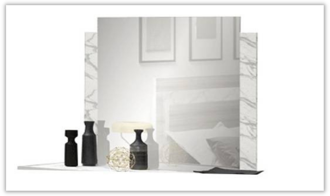 Carrara Bedroom Set with LED Lights