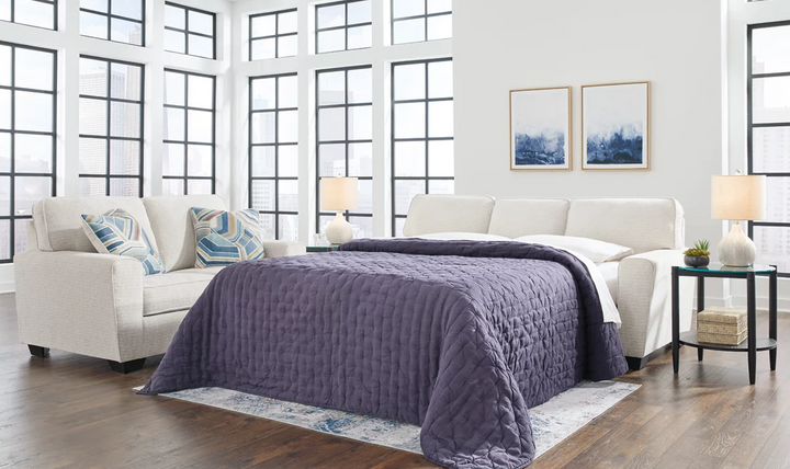 Modern Heritage Cashton Queen Fabric Sofa Sleeper with Memory Foam Mattress