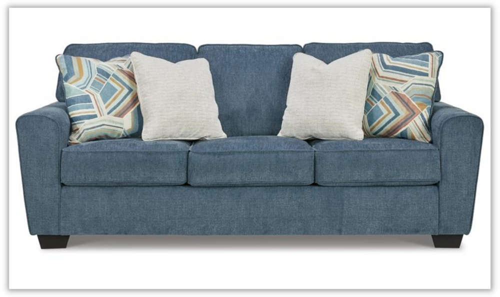 Cashton Fabric 3-Seater Sofa With Track Arm