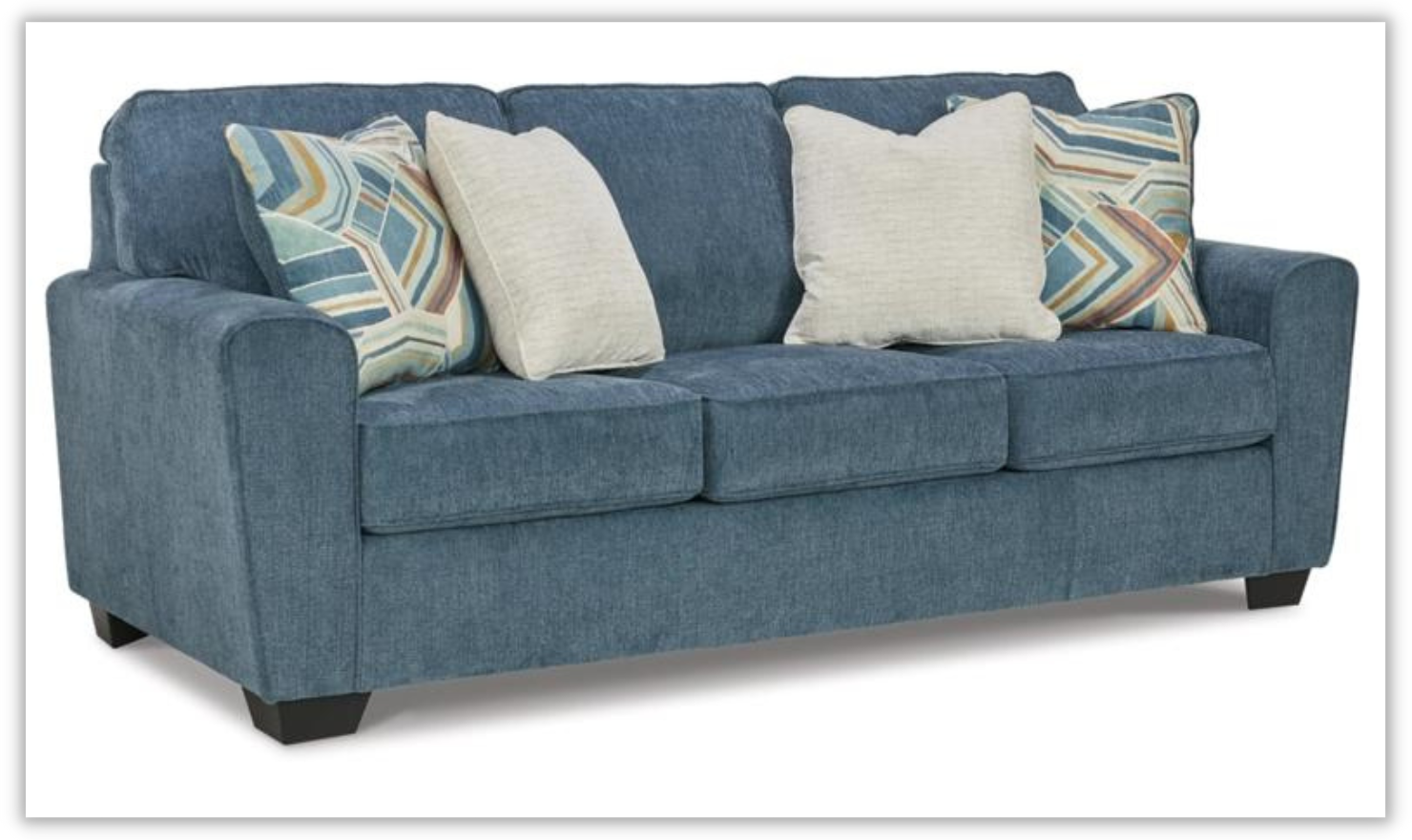 Cashton Fabric 3-Seater Sofa With Track Arm