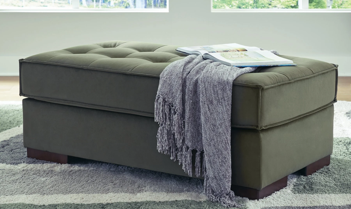 Modern Heritage Caspian Town Fabric Oversized Accent Ottoman | Jennifer Furniture