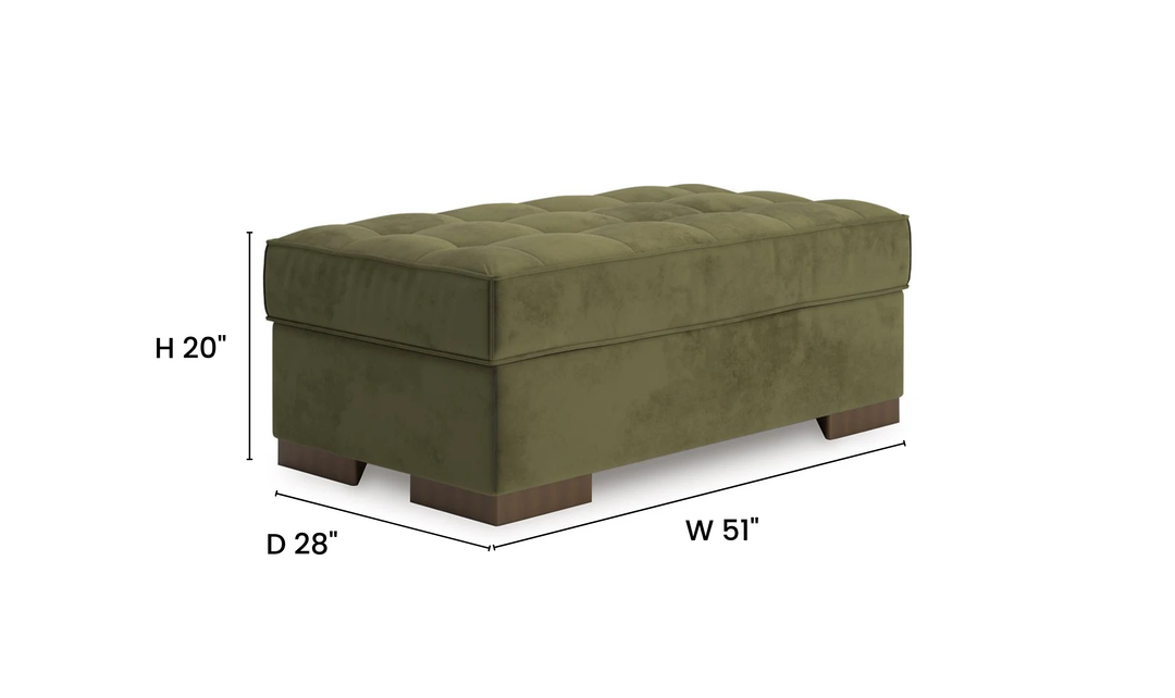 Modern Heritage Caspian Town Fabric Oversized Accent Ottoman | Jennifer Furniture