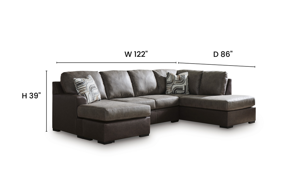 Modern Heritage Castille Way 2-Piece Sectional Sofa with Chaise