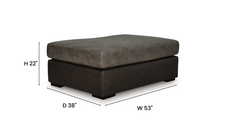 Modern Heritage Castille Way Oversized Accent Ottoman - Jennifer Furniture