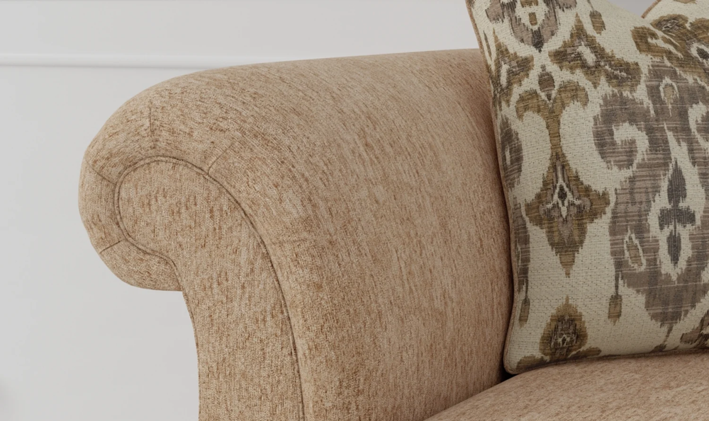 Modern Heritage Chelsworth Golden Fabric Chaise - Jennifer Furniture