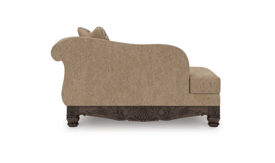 Modern Heritage Chelsworth Golden Fabric Chaise - Jennifer Furniture