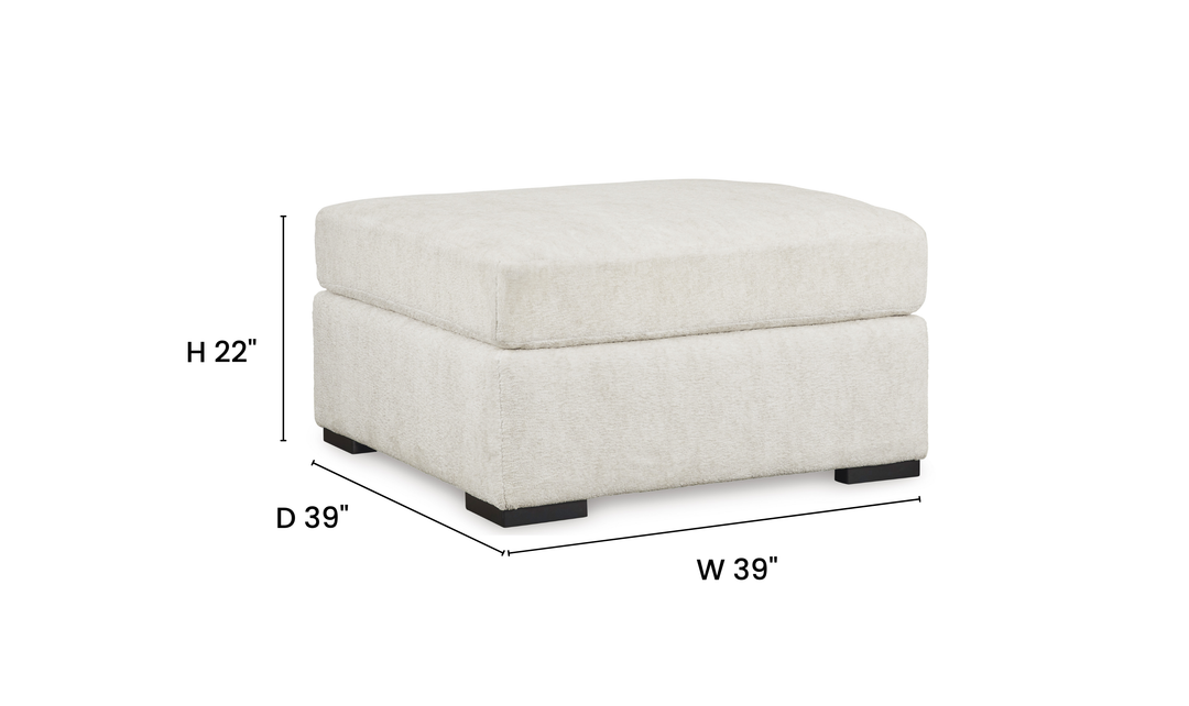 Modern Heritage Chessington Oversized Accent Ottoman- Jennifer Furniture