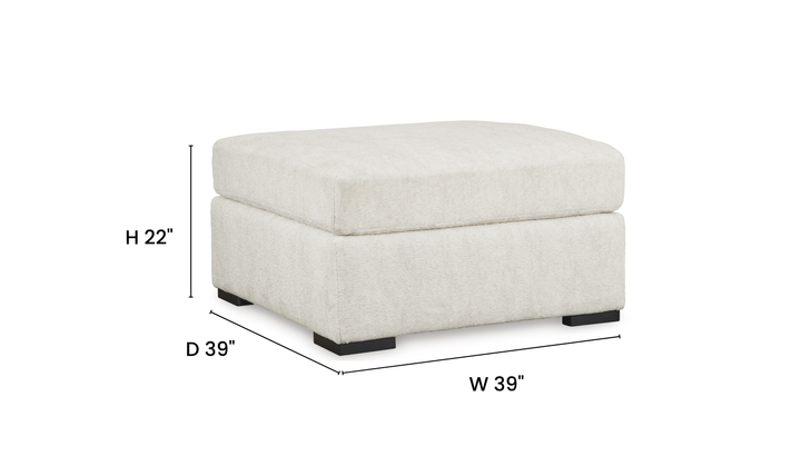 Modern Heritage Chessington Oversized Accent Ottoman- Jennifer Furniture