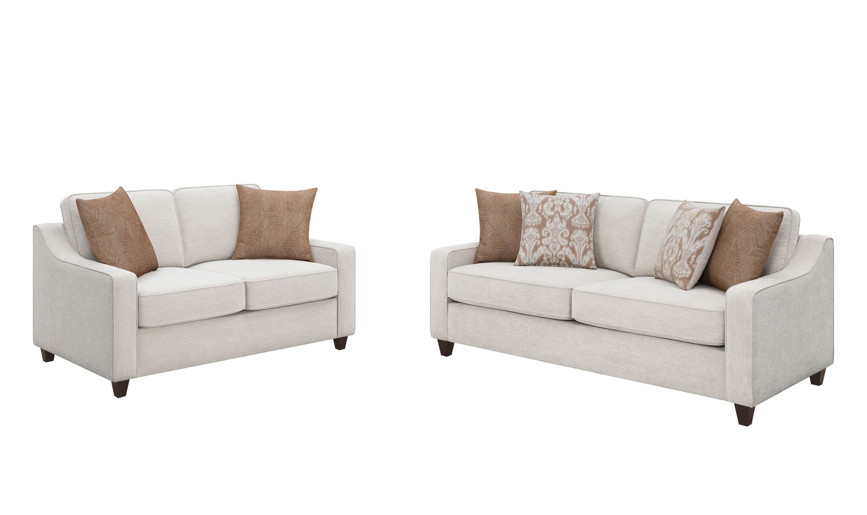 Christine Stationary Fabric Living Room Set -Jenifer Furniture