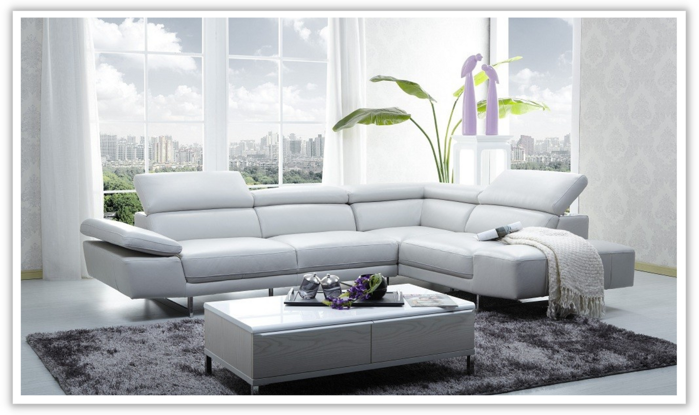 Cinephile Italian Leather Sectional Sofa