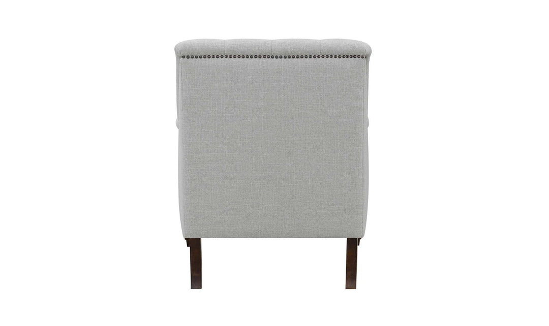 Coaster Avonlea Tufted Velvet Living Room Set in Gray