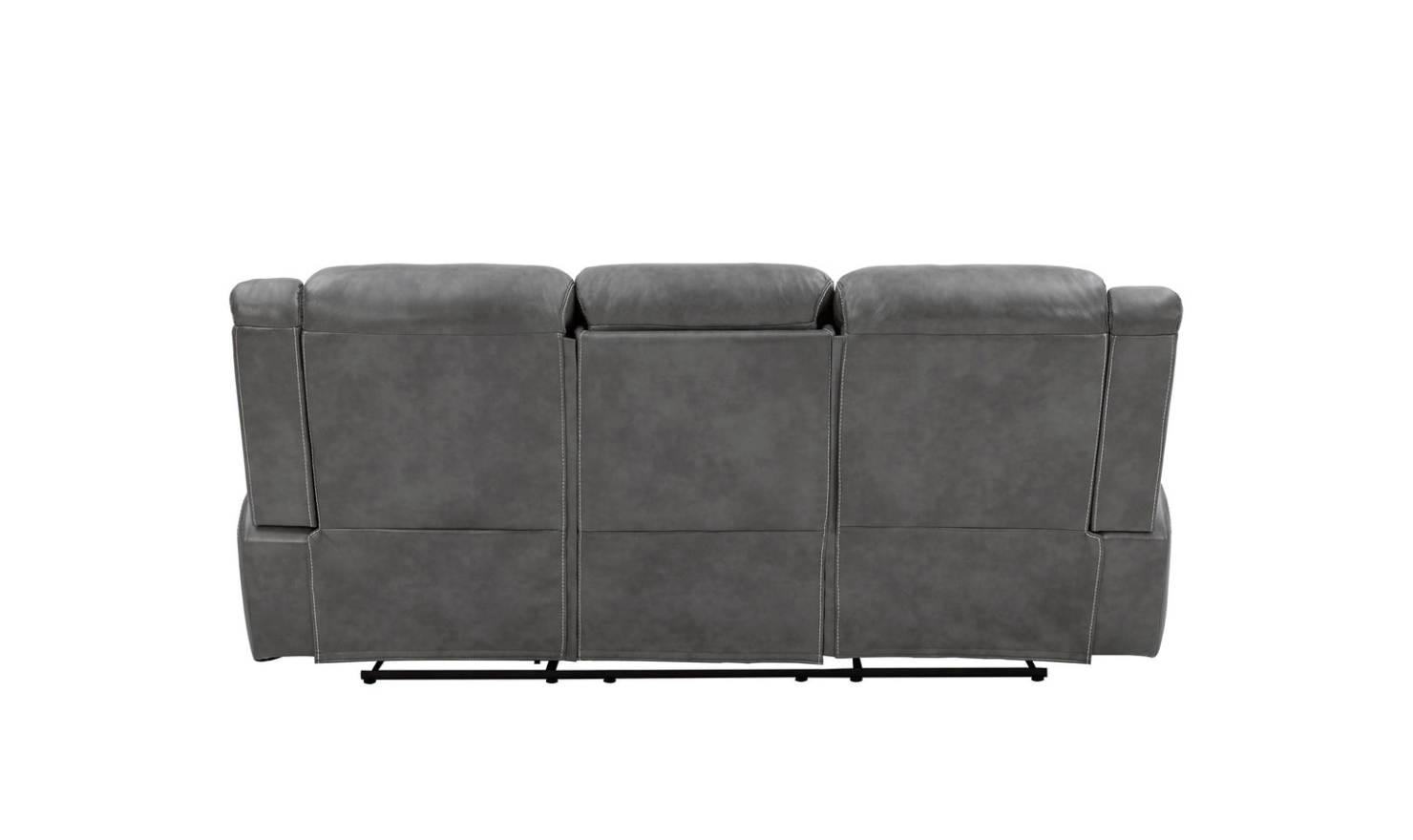 Coaster Conrad 3-Seater Leather Recliner Sofa in Gray