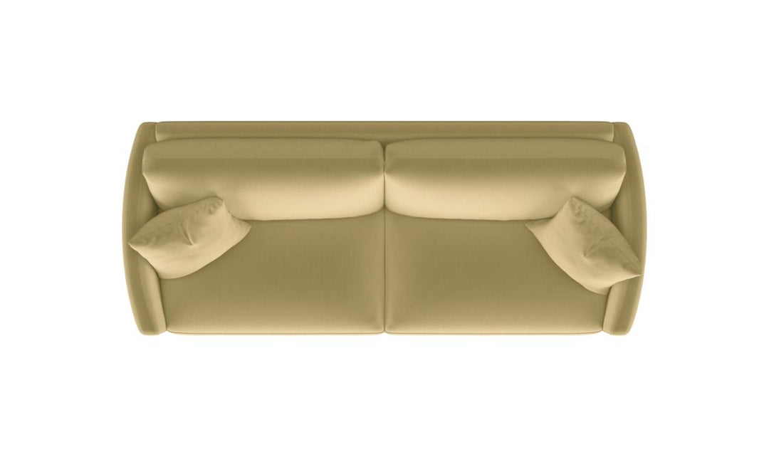 Coaster Corliss 3-Seater Fabric Sofa Recessed Arms in Beige-Jenniferfurniture