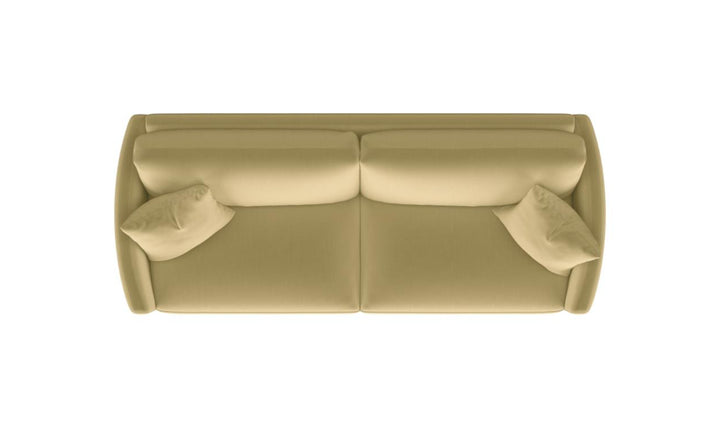 Coaster Corliss 3-Seater Fabric Sofa Recessed Arms in Beige-Jenniferfurniture
