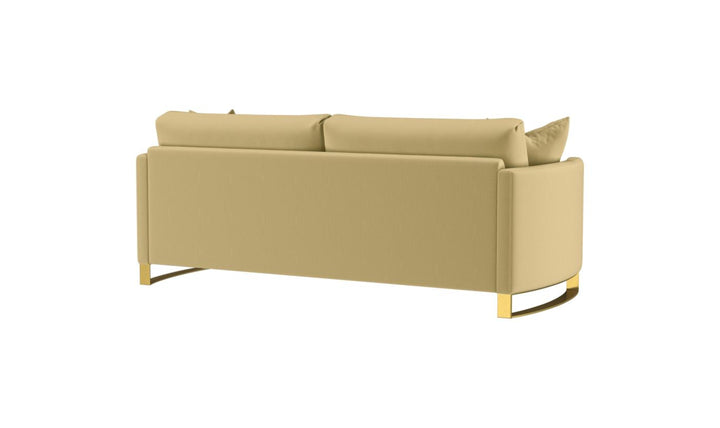 Coaster Corliss 3-Seater Fabric Sofa Recessed Arms in Beige-Jenniferfurniture