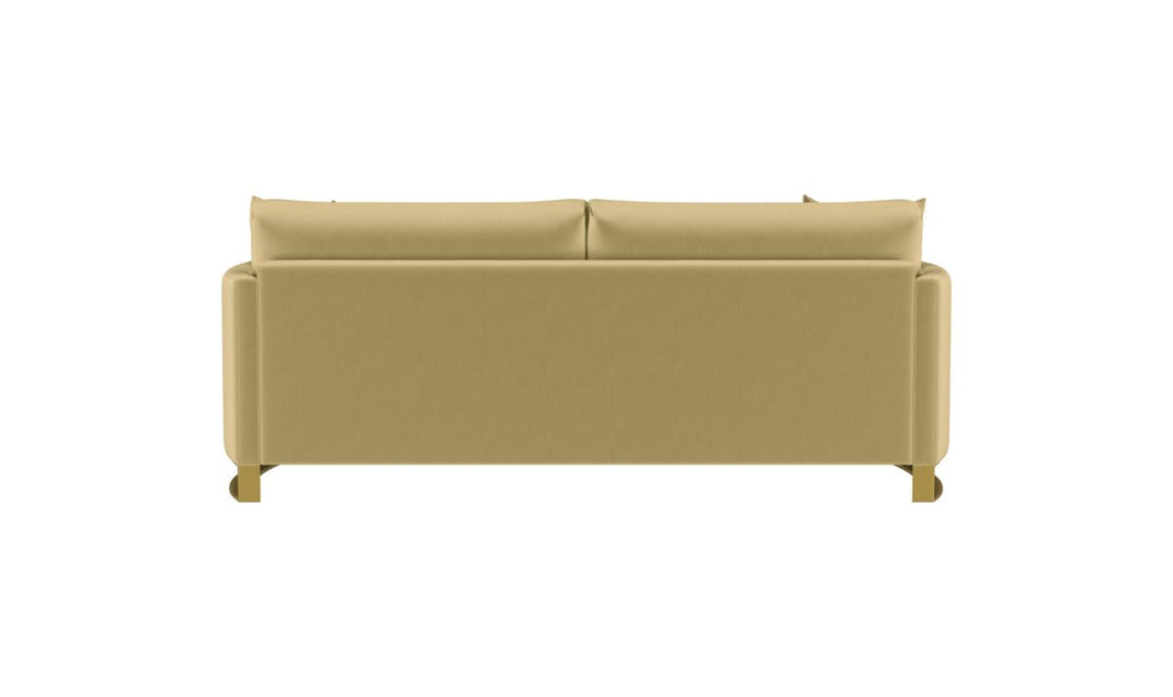 Corliss Beige Fabric Living Room Set with Recessed Arms