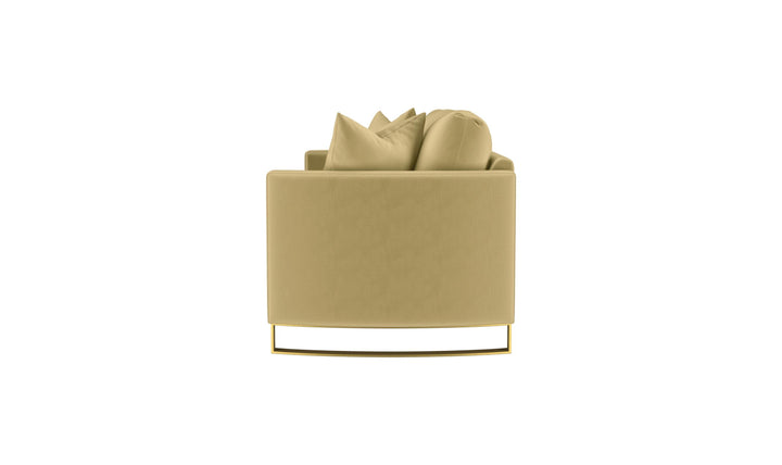 Coaster Corliss 3-Seater Fabric Sofa Recessed Arms in Beige-Jenniferfurniture