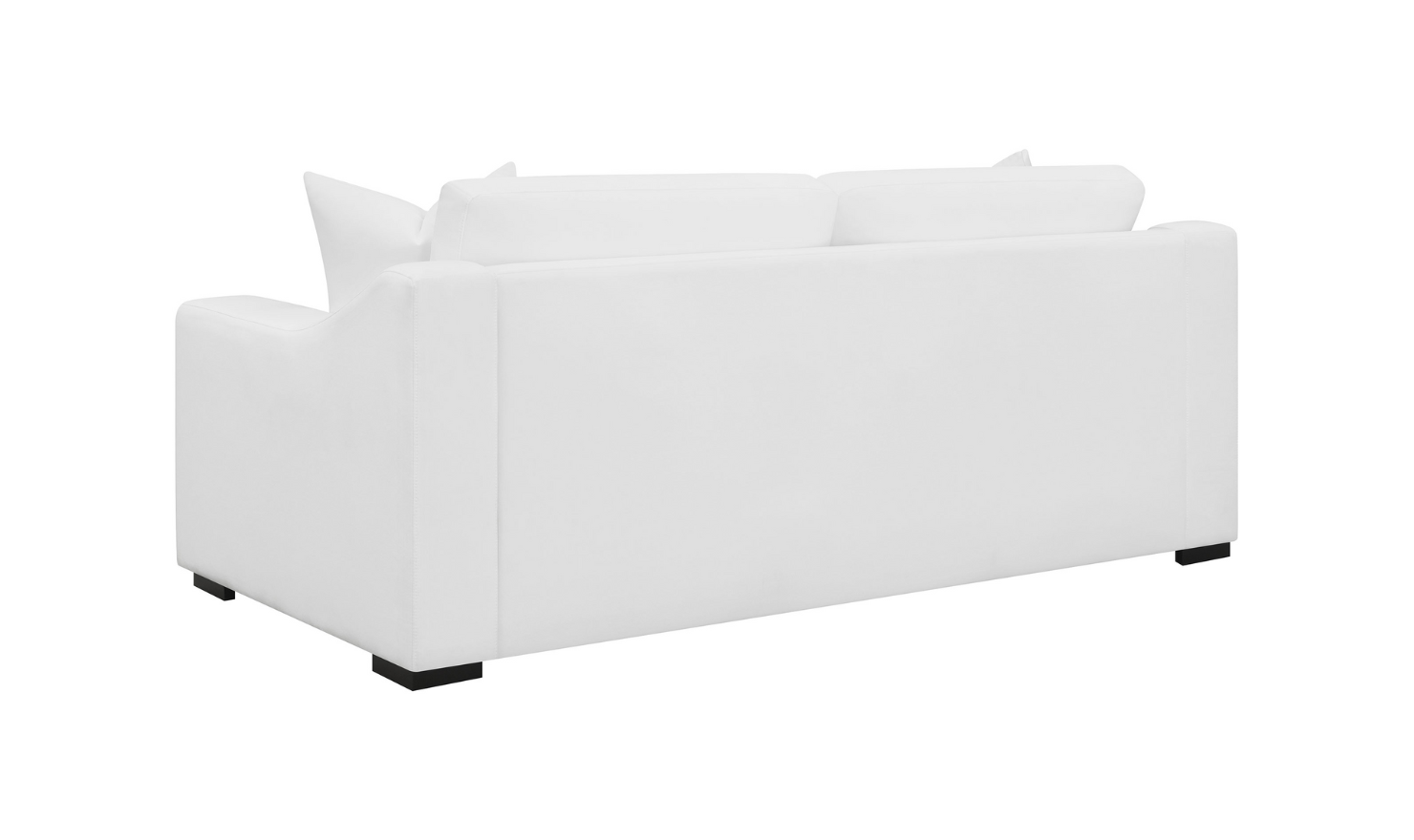 Coaster Furniture Ashlyn 3-Seater White Fabric Sofa with Sloped Arms-Jennifer Furniture