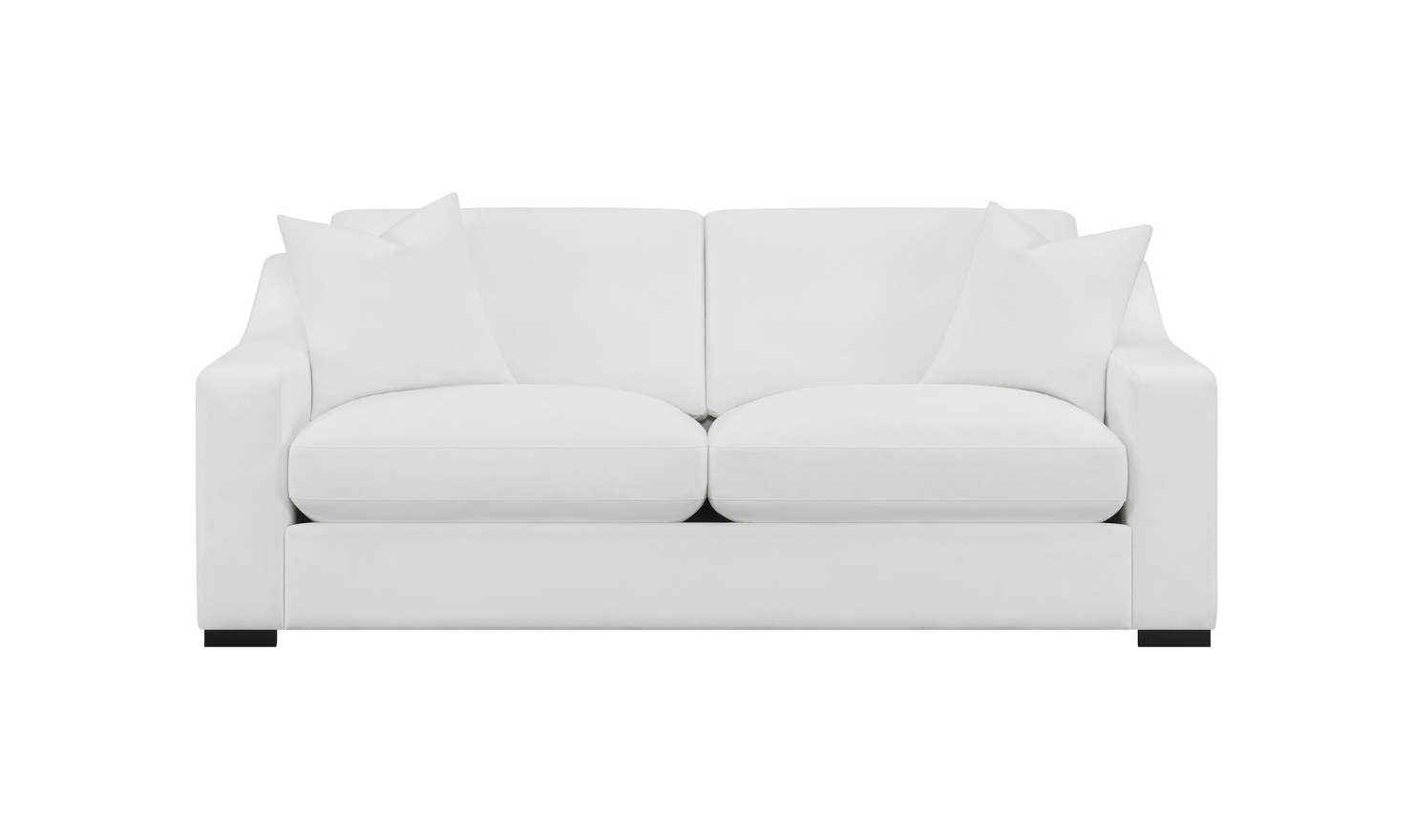 Coaster Furniture Ashlyn Fabric Upholstered Living Room Set in White-Jennifer Furniture