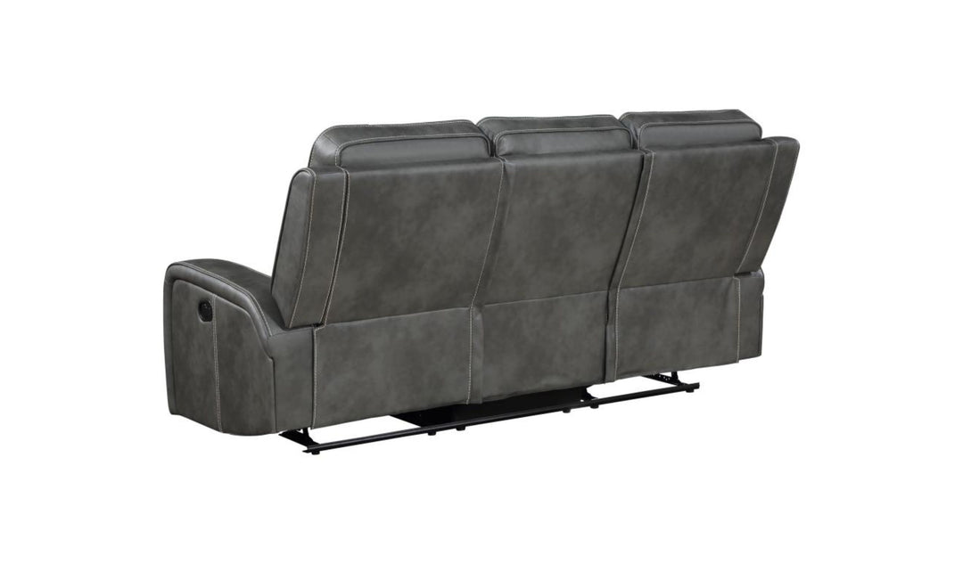 Coaster Raelynn Upholstered Track Arm Motion Sofa