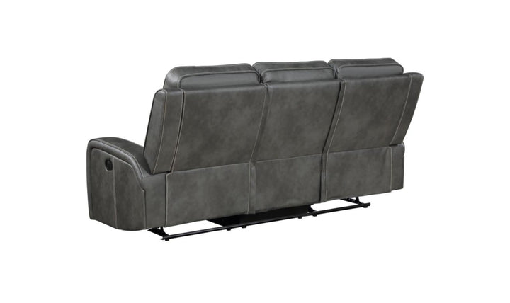 Coaster Raelynn Upholstered Track Arm Motion Sofa