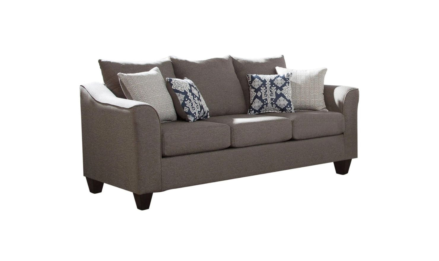 Buy Coaster Salizar 3-Seater Charcoal Gray Sofa with Flared