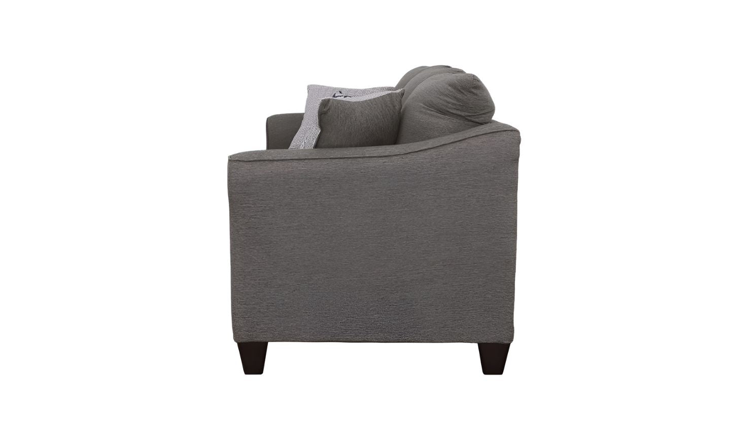 Coaster Salizar 3-Seater Charcoal Gray Sofa with Flared Arms