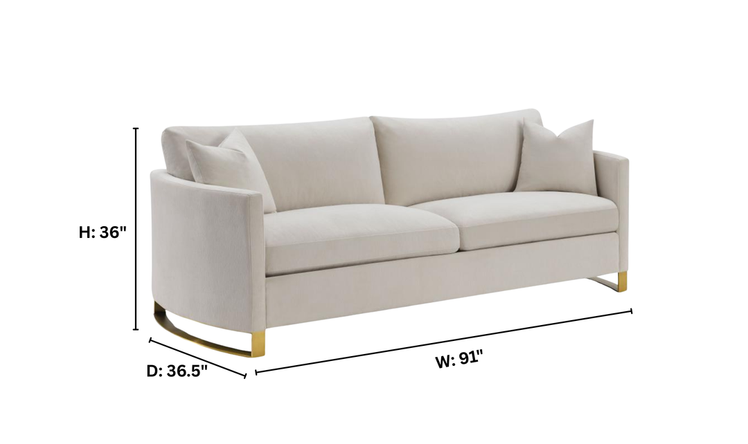 Coaster Corliss 3-Seater Fabric Sofa Recessed Arms