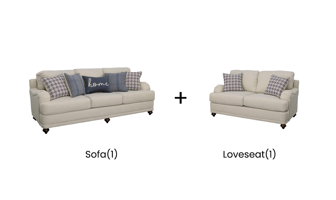 Coaster Furniture Gwen Stationary Fabric Living Room Set-Jennifer Furniture