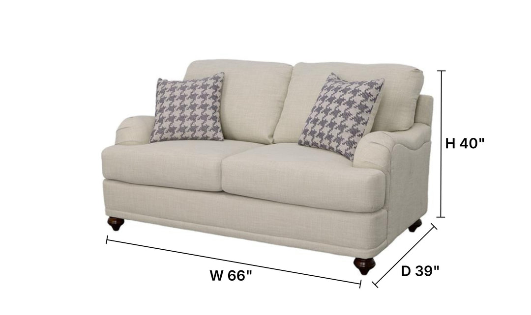 Coaster Furniture Gwen Stationary Fabric Living Room Set-Jennifer Furniture