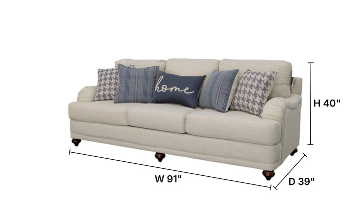 Coaster Furniture Gwen Stationary Fabric Living Room Set-Jennifer Furniture