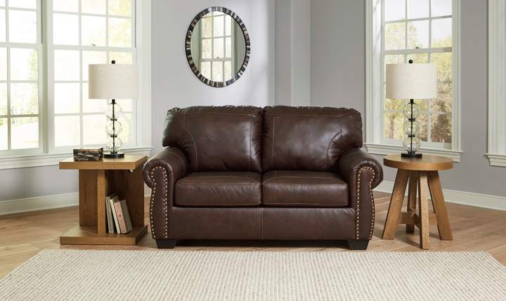 Modern Heritage Colleton Dark Brown Leather Living Room Set