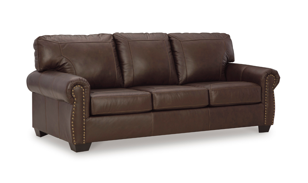 Colleton Dark Brown Leather Living Room Set