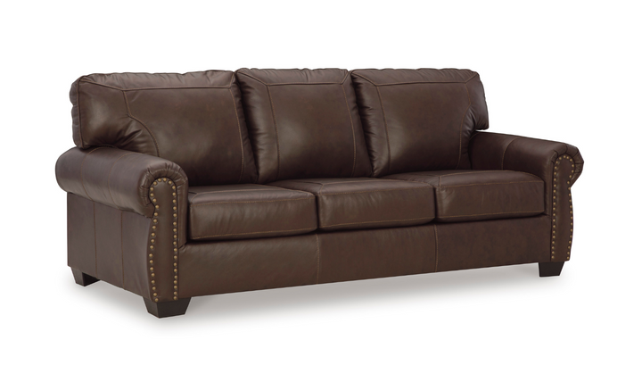 Modern Heritage Colleton Dark Brown Leather Living Room Set