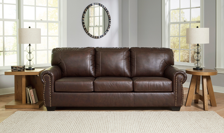 Modern Heritage Colleton Dark Brown Leather Living Room Set