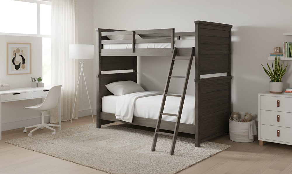 Complete Twin over Full Bunk Bed - Jennifer Furniture