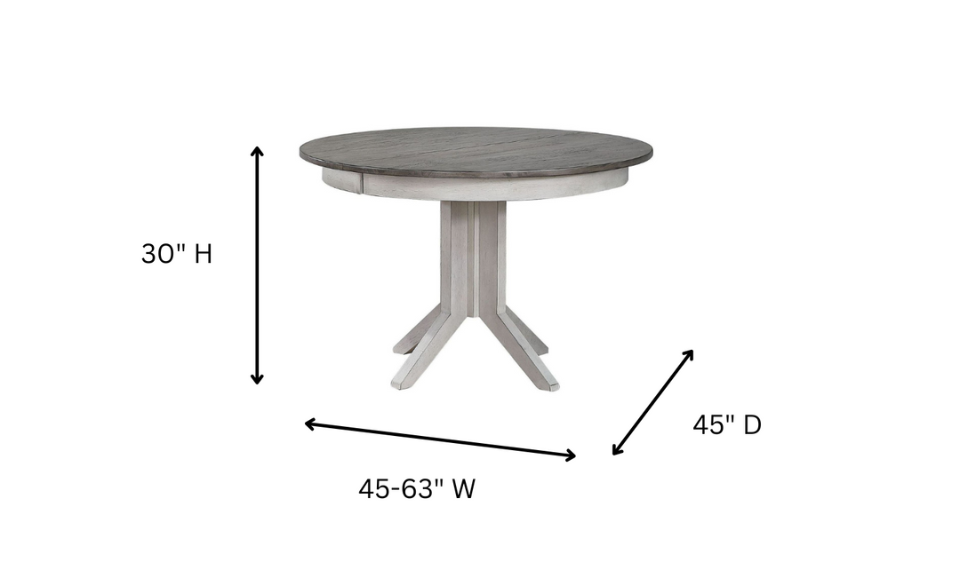 Contemporary Table In Ash & Stormy White Transitional Ladder Back5-Piece Dining Set-jennifer furniture