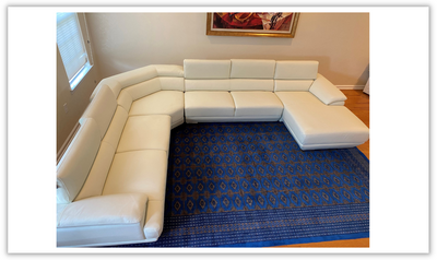 Corde Sectional Sofa in White