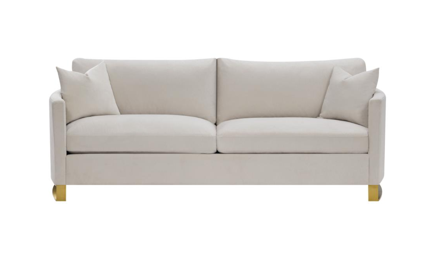 Corliss Beige Fabric Living Room Set with Recessed Arms-Jennifer Furniture