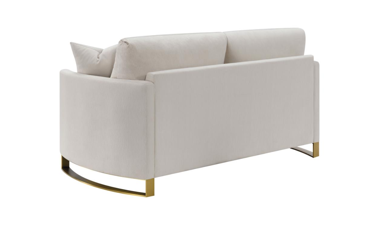 Corliss Beige Fabric Living Room Set with Recessed Arms-Jennifer Furniture