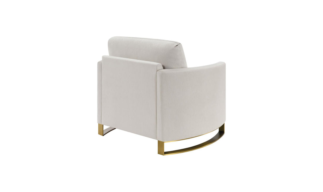 Coaster Corliss Fabric Curved Track Arm Accent Chair-Jenniferfurniture