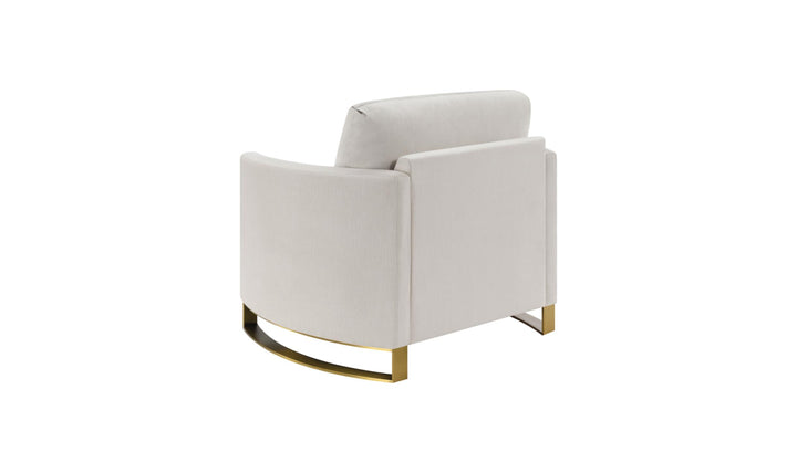 Coaster Corliss Fabric Curved Track Arm Accent Chair-Jenniferfurniture