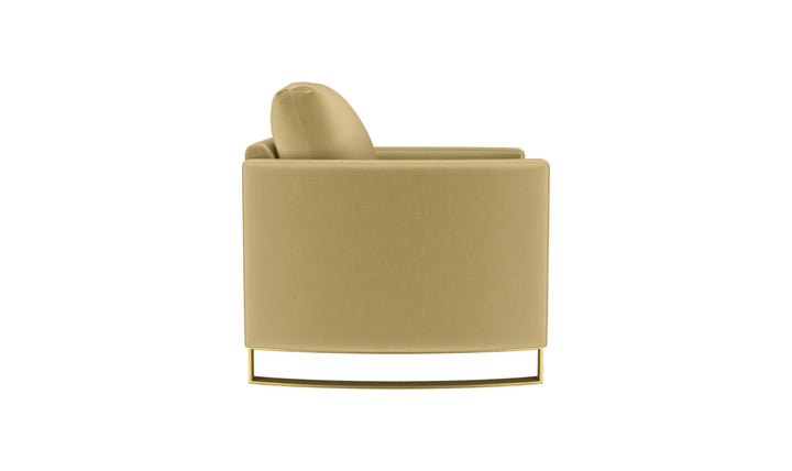 Coaster Corliss Fabric Curved Track Arm Accent Chair-Jenniferfurniture