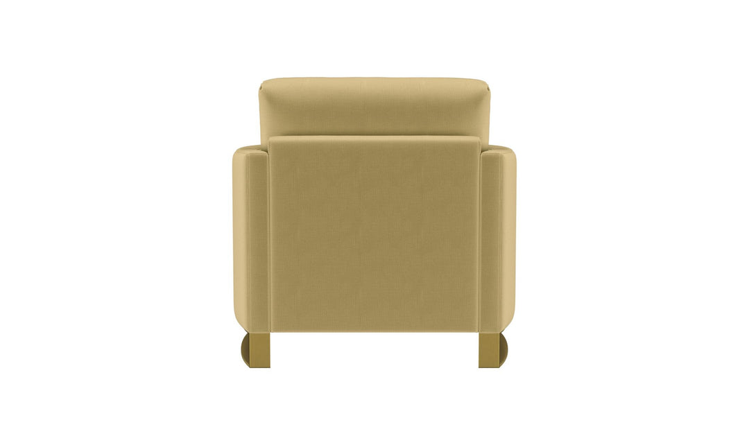 Coaster Corliss Fabric Curved Track Arm Accent Chair-Jenniferfurniture